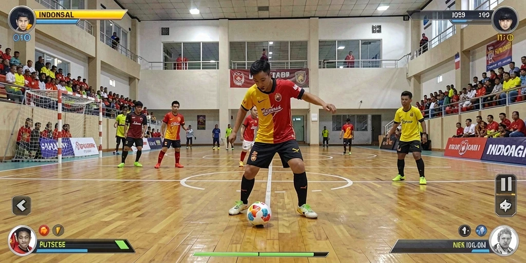 Tampilan layar permainan dengan tema yang menarik.