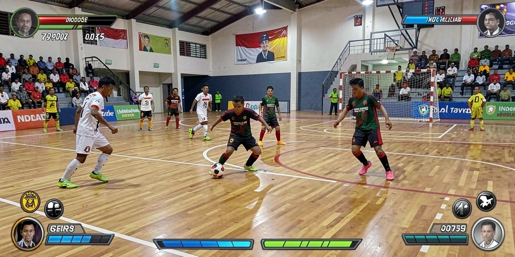 Tampilan game yang menarik dan mudah dipahami.